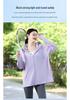 Breathable Mid-Length Outdoor Cycling Sun Protection Jacket with Large Brim