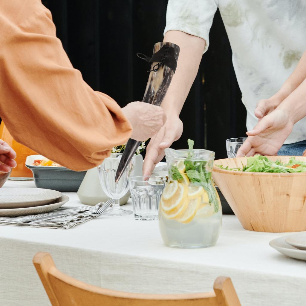 Horn Set Decor for Drinking Handmade Coffee Mug Viking Decoration Beer Cup