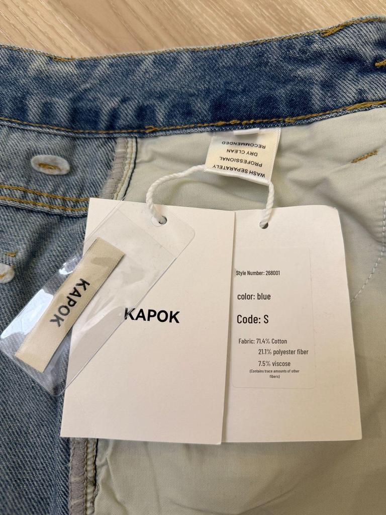 Thirteen Rows Kapok Spring Retro Blue Wide-Leg Jeans 268001