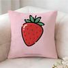 Strawberries Cute Food Pillow Case Pillowcase Doublesided Printed Sofa Cushion Bedroom Headboard Pillow