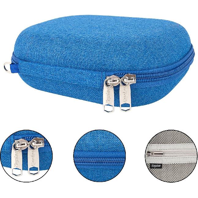 Hard Headphone Case Compatible with Skullcandy Riff Wireless, Riff On-Ear Travel Carrying Bag for Lowrider(Dark Blue