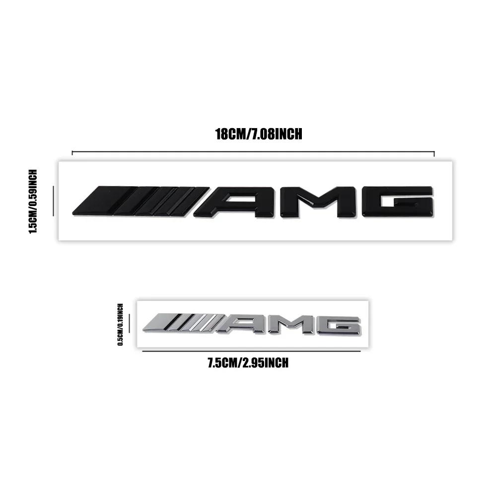 C200 E300 2026 Heiß 3D ABS Auto Heckklappe AMG Logo Abzeichen Aufkleber Buchstaben Aufkleber Auto Zubehör Für Mercedes Benz A B C E G CLA Klasse