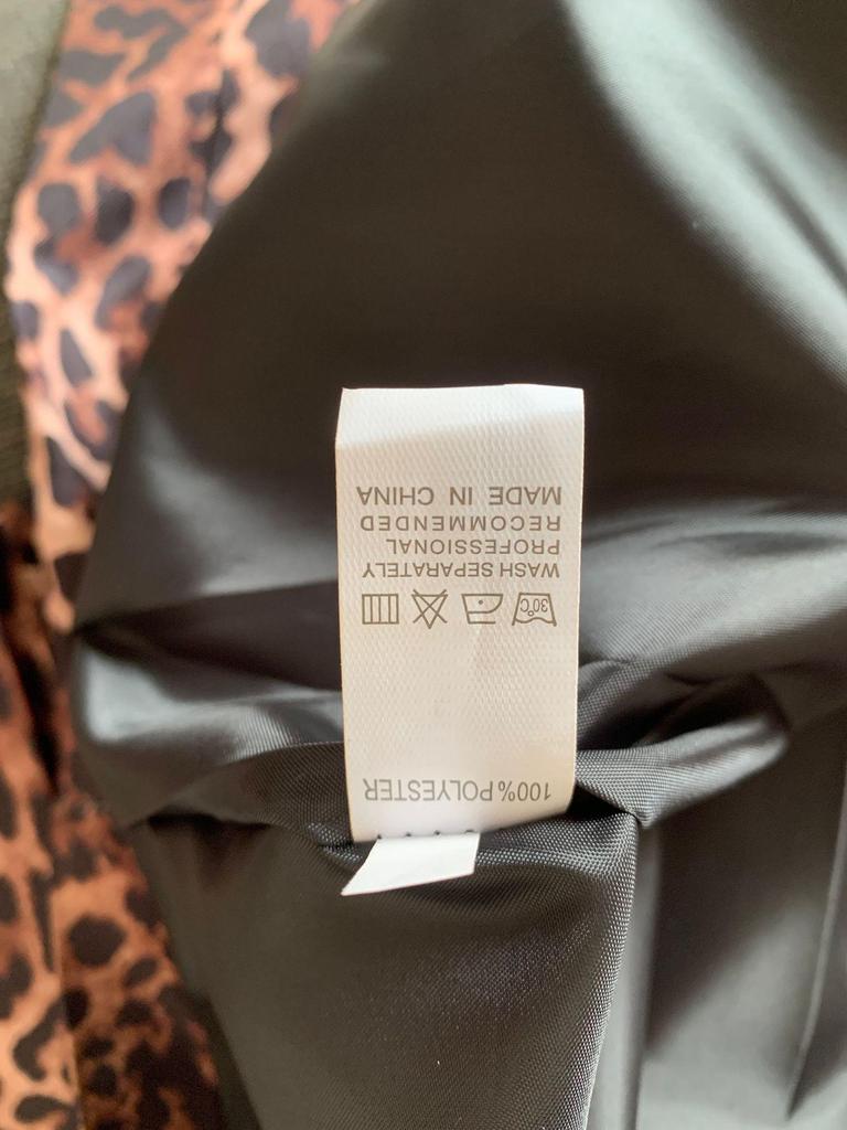 European & American Leopard Print Lapel Suit Jacket with High Waist Wide-Leg Pants Two-Piece Set