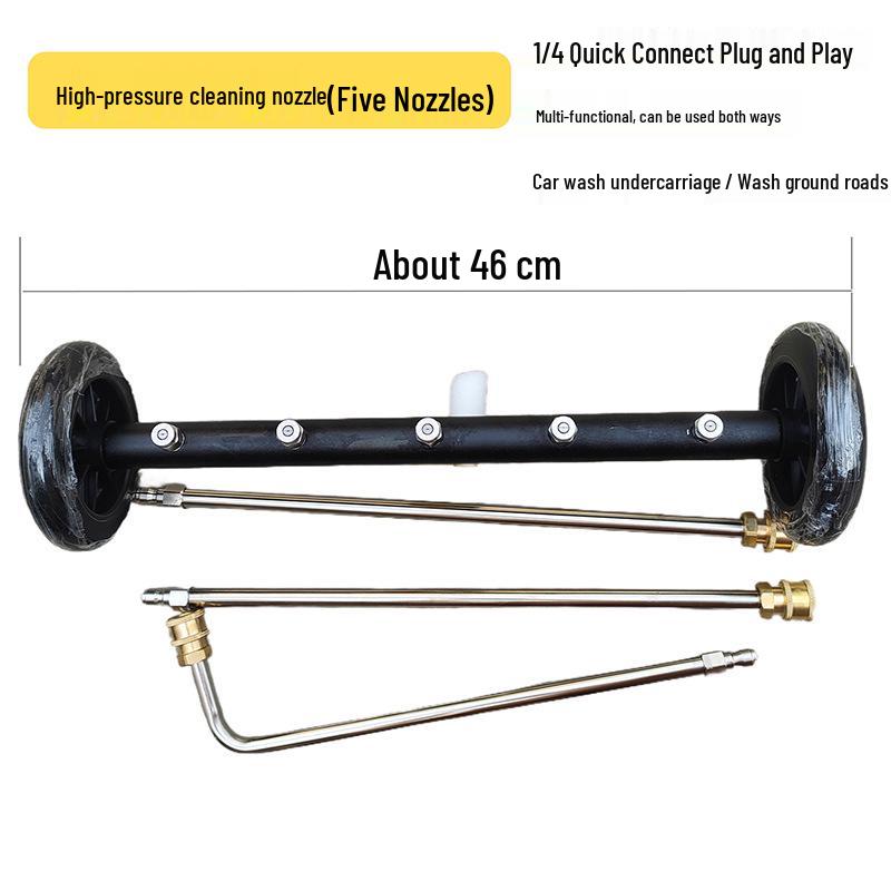 Dual-Use High-Pressure Water Broom for Cars, Gardens, and Roads