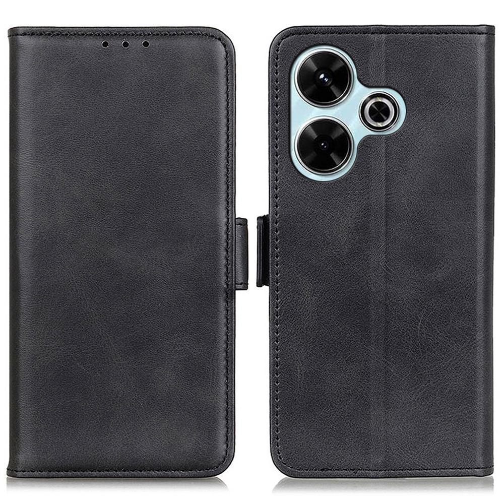 

Для Xiaomi Redmi 13 5G/13 4G Чехол Противоударный Кожаный Кошелек Подставка Чехол для телефона Black