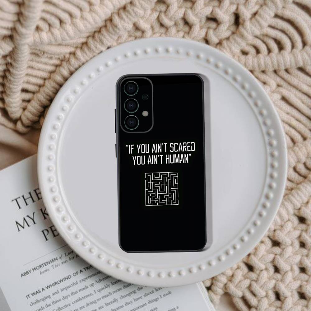 The M-Maze R-Runner Phone Case For Samsung Galaxy A73,30,32,72,51,53,52,71,22,5G,Note,J7,8,9 Soft Black Cover