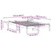Bed Frame Natural 120 X 190 Cm Solid Pine Wood