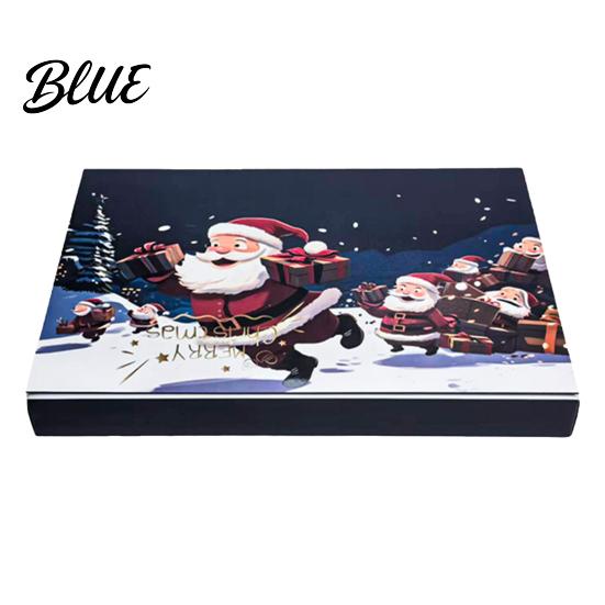 Christmas Decoration Boxes 24 Empty Xmas Advent Packaging Box Countdown Gift Calendar with Containers Slots