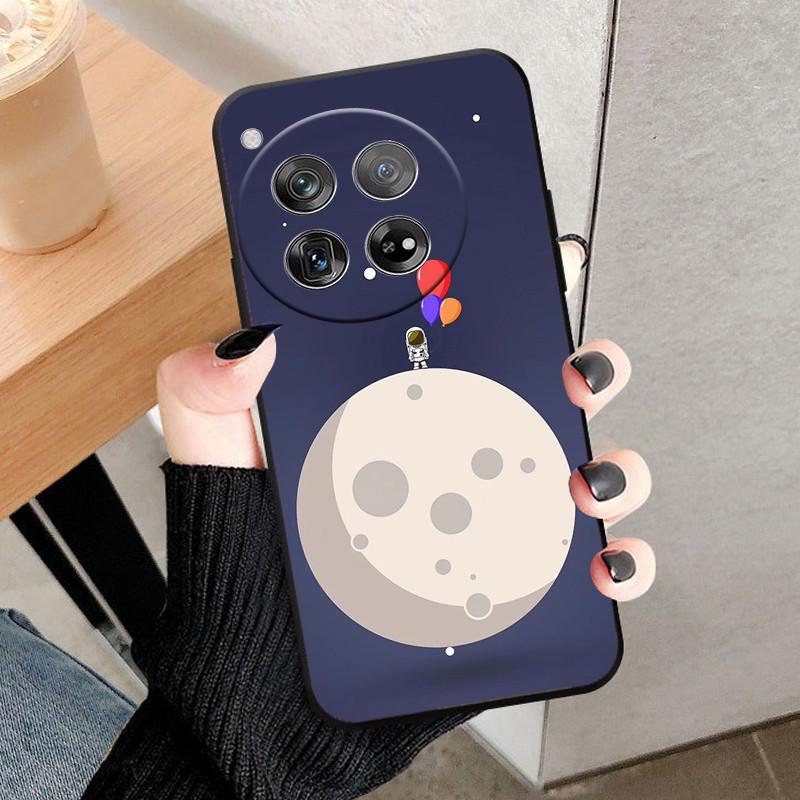 Etui Osłona Na OnePlus 12 Na OnePlus12 Fundas Nowe Czarne Miękki Silikon TPU Ochronne Etui Na Telefon Dla One Plus 12 Zderzak Coque