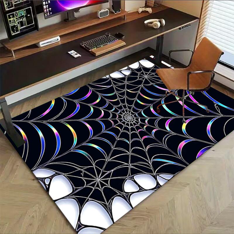 1PC spiderweb pattern Extra Large Non Slip Floor carpet, Office, family, Studio   Large Area Rug Indoor Rugs, Bold Statement Piece