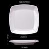 Square Melamine Dinner Plate Buffet Fast Food Trays Dishes Table Tableware Services Menu Plate El Deep Side Dish Dinnerware