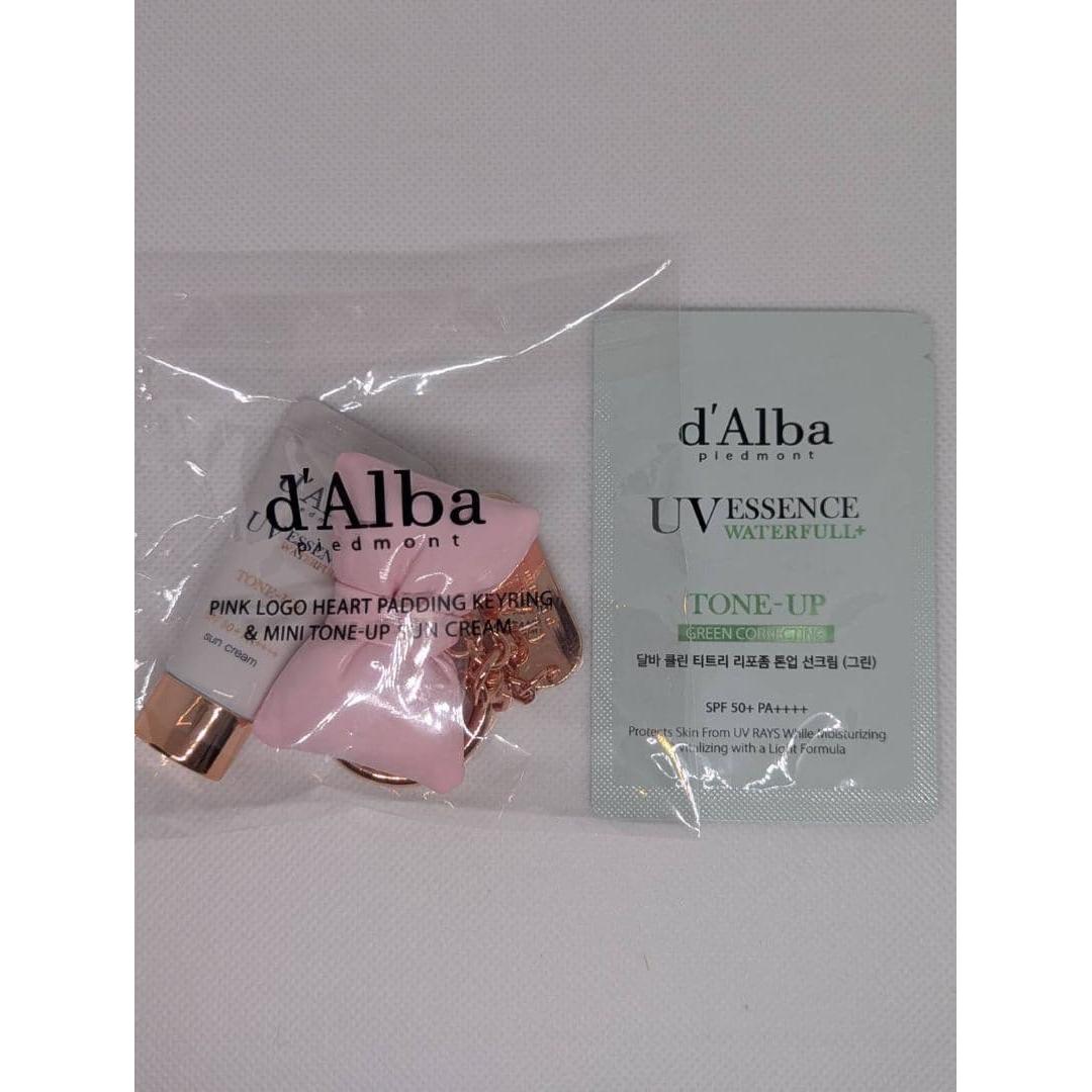 d Alba Pink Ribbon Tone Up Sun Cream Keyring