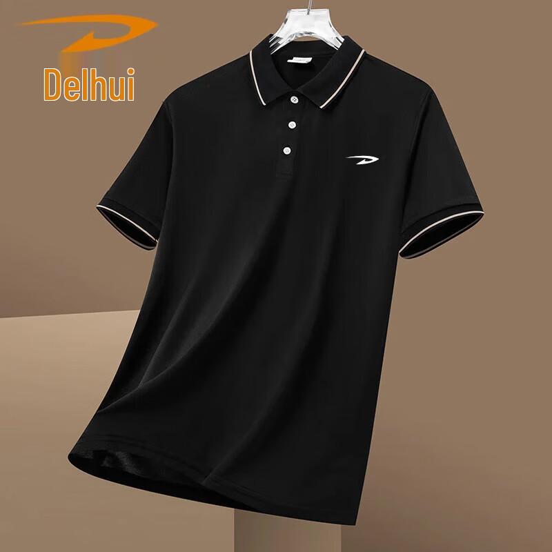 Deerhui Men s Summer Business Casual Polo T-Shirt XL