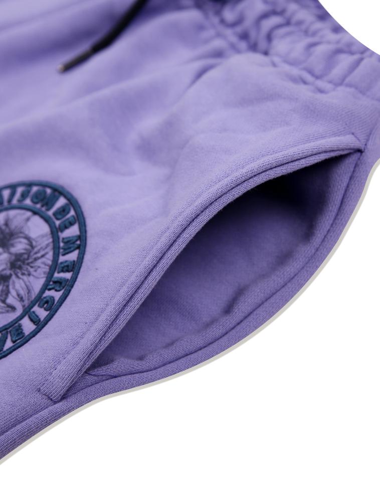 LA MAISON STUDIO Women'S Embossed Embroidery Le Ris Shorts Purple Navy (Fcc2Pt501W)