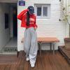 New Arrivals Open Run Women Crop Hoodie T shirT kiTsch sTyle coTTon