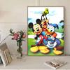 5D DIY Diamond Art Painting Kits for Adults, Master Tang and Mickey Mouse Full Round Crystal Diamond Kits for Beginner for Home Wall Decorate