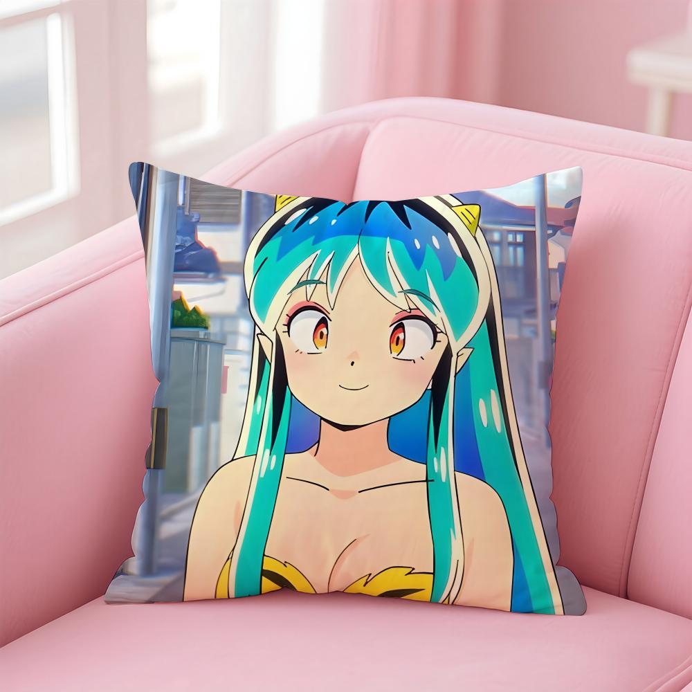 uUrusei Yatsura Pillow Anime Manga Cushion Cover Pillow Case Soft Friendly Fabric  Concealed Zipper