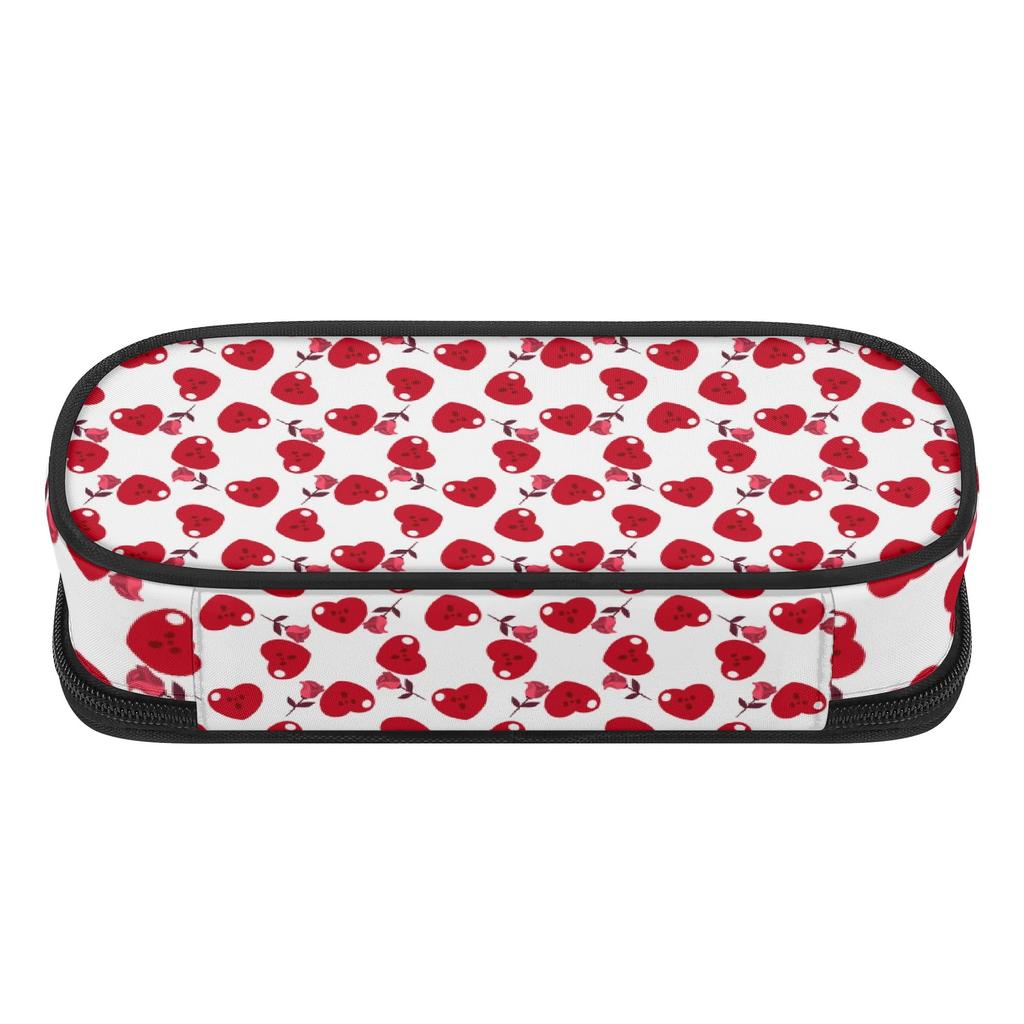 Pen Case Secure Zipper Roomy Interior Strong Polyester Fabric with Main Compartment Mesh Pocket and Pen Slots for Everyday Study
