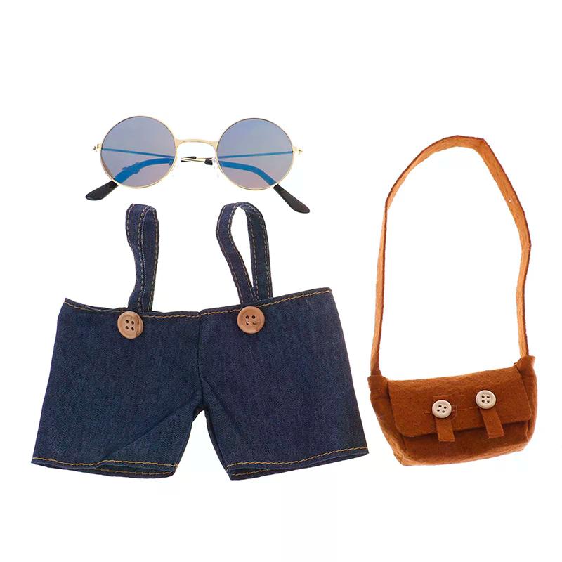 1PC Doll Clothes Dress Glasses Bags for 30cm Duck Plush Dolls Accessories
