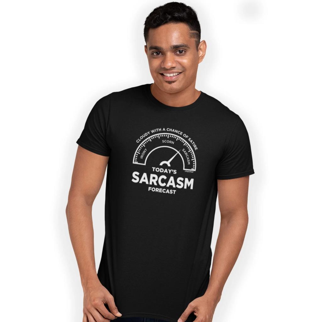 Sarcasm Forecast Cloudy With a Chance of Satire T-Shirt Funny Gift