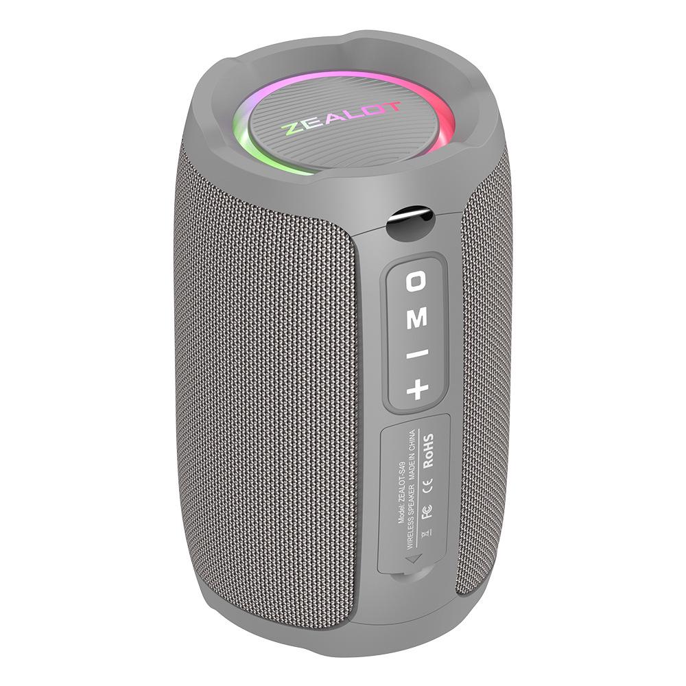 Fanatic S49 Portable Waterproof Mini Bluetooth Speaker with Subwoofer and Lights