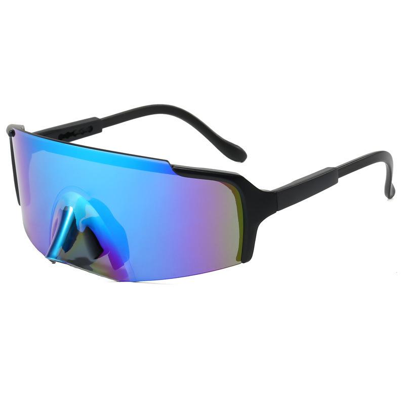 Fahrradbrille mit großem Rahmen für Herren und Damen, Outdoor-Bergsteigen, Marathonlauf, Augenschutz, Sportsonnenbrille, farbige Sonnenbrille