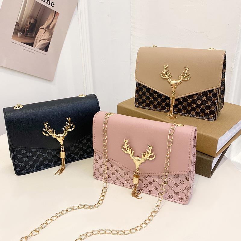 Bags Fashion small bags New deer fringed hardware messenger bags Personalized shoulder bags
