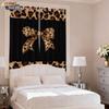 Custom Leopard Print Bowknot Blackout Curtains - Thick, High-Precision Sun Protection