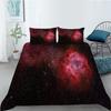 Universe Planet Series Polyester Quilt Cover Pillowcase Two or Three Piece Set Digital Printing