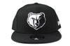 New Era 9FIFTY Snapback Black NBA Western Memphis Grizzlies Cap, & White, Conference,