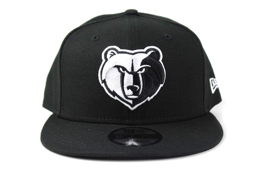 New Era 9FIFTY Snapback Black NBA Western Memphis Grizzlies Cap, & White, Conference,