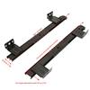2 Pezzi Binari Scorrevoli per Tastiera in Acciaio Laminato a Freddo Spessorato Nero/Bianco Super Lisci Cuscinetti a Sfera Silenziosi Guide per Cassetti
