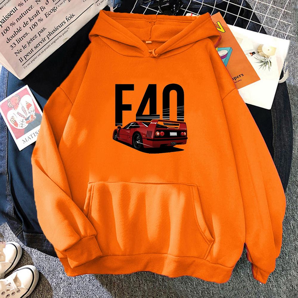 Mode Initial D Unisex/Wo Unisex F40 Auto Hoodies 2021 Unisex Casual Hoodies Sweatshirts Unisex Farbe Hoody Sweatshirt Tops JDM Kleidung