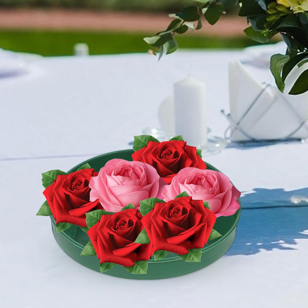 8Pcs Flower Arrangement Fixing Tray Plastic Flower Mud Holder for Foam Arrangements Sturdy Decorative Landscape Tool