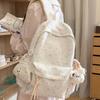 Schoolbag Korean Small Fresh Schoolbag Female Middle School Student Simple Star Backpack Lightweight Large Capacity High School Backpack