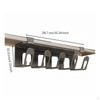 Toothbrush Rack with Five Slots Screwless Mounting WallAttached Self for Families,