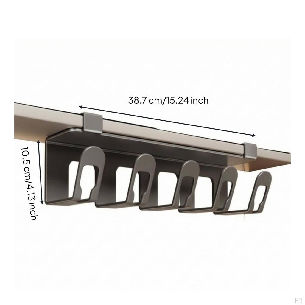 Toothbrush Rack with Five Slots Screwless Mounting WallAttached Self for Families,