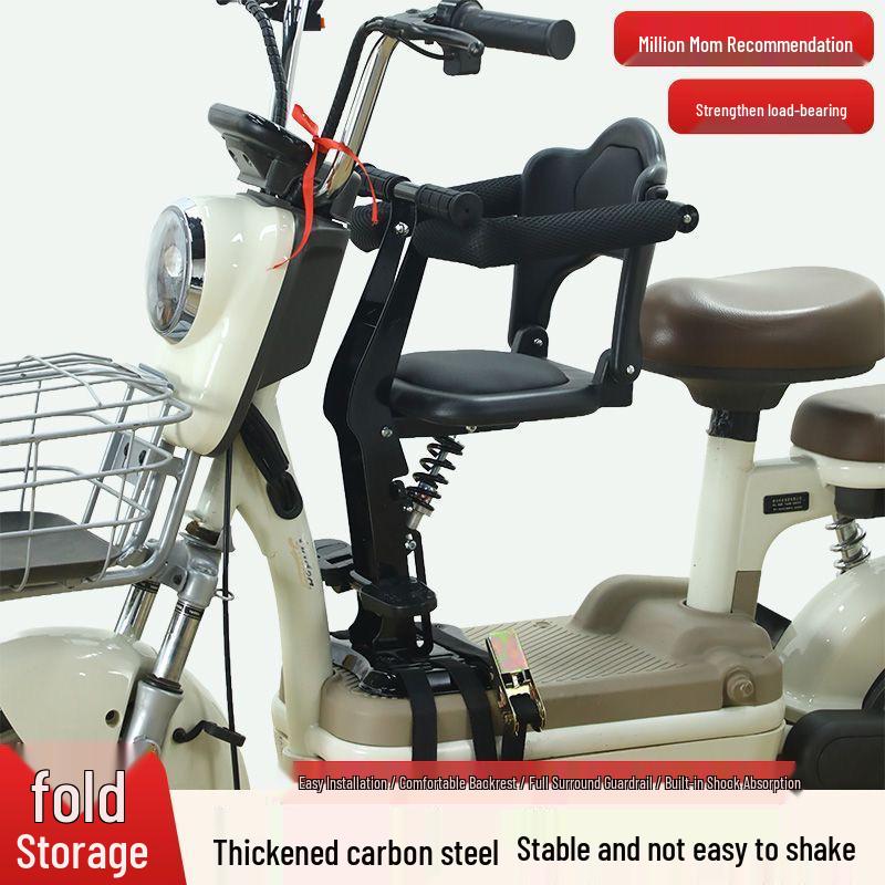Front-Mounted Foldable Electric Vehicle Child Safety Seat