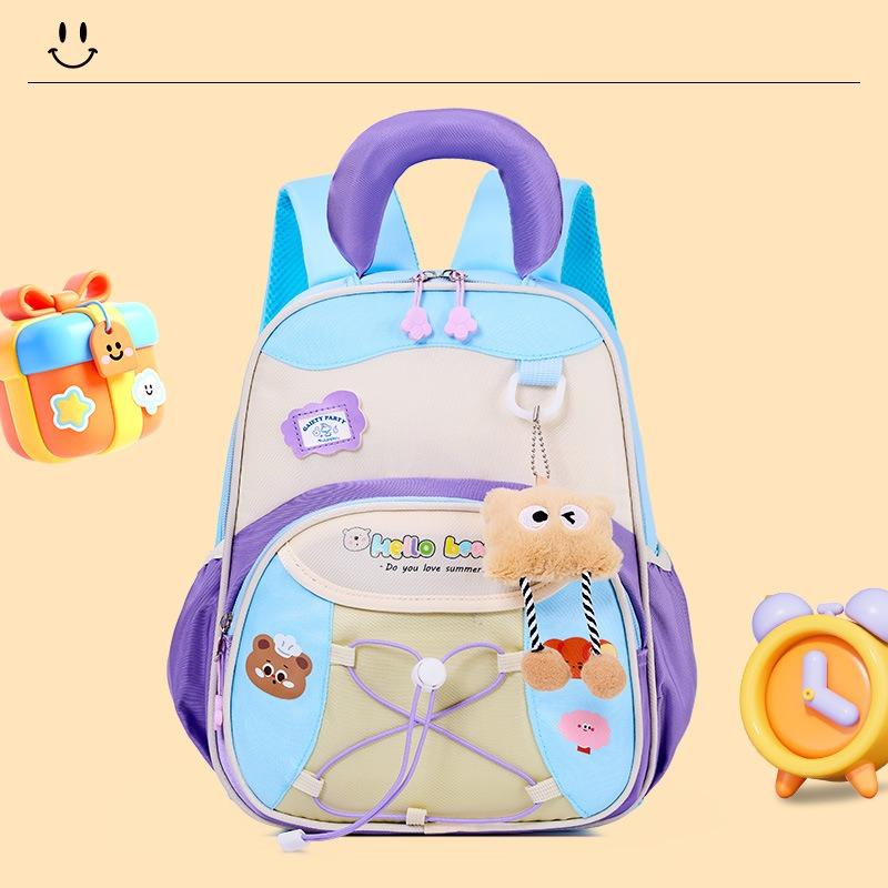 Cute Cartoon Backpack for Boys Girls Lightweight Preschool Kindergarten School Bag Small Kids Daypack for Travel Kawaii Backpack
