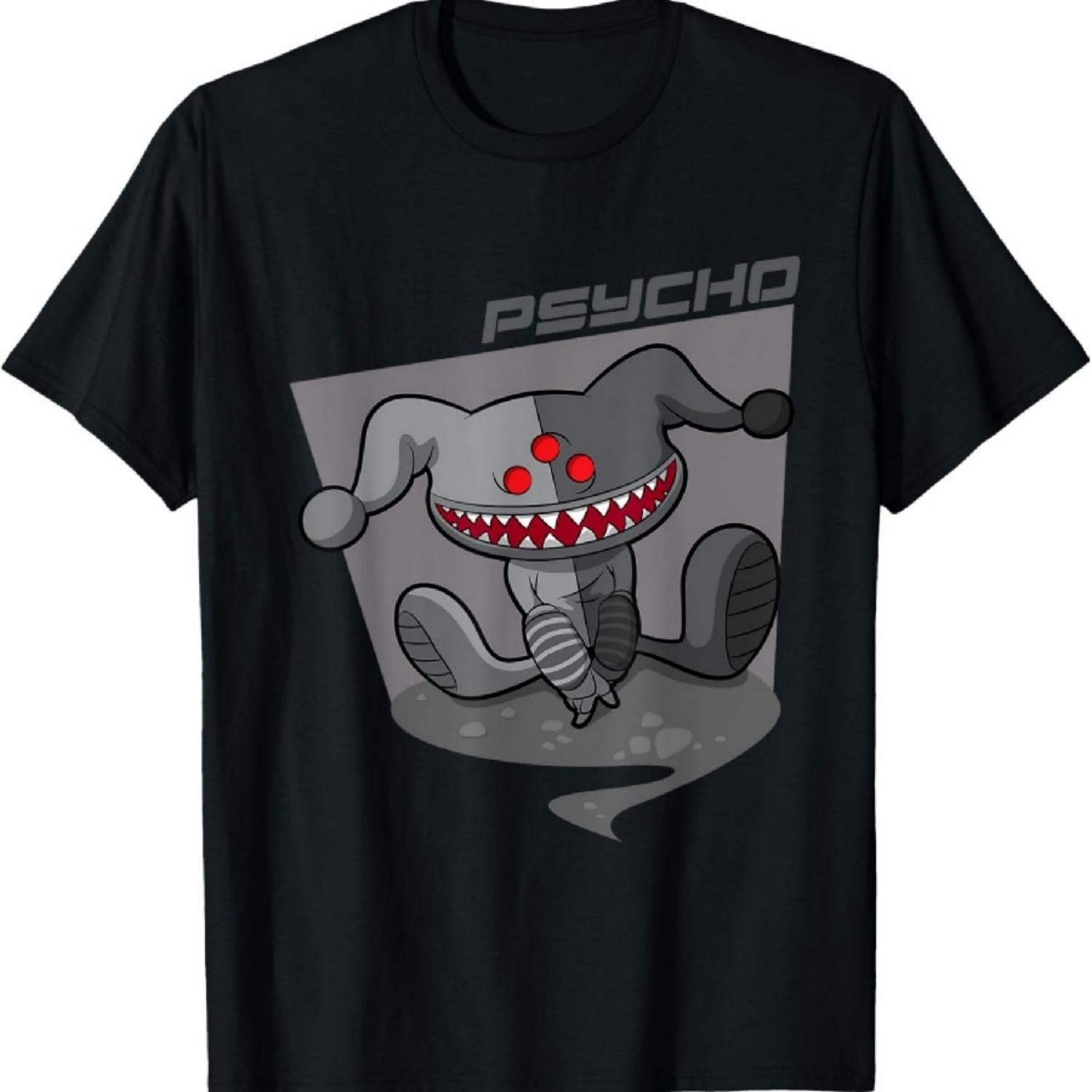 Футболка  Убийственный Кролик  - Для Хэллоуина Монстр 3 Глаза Псих XXXXXL чёрный