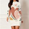 Womens Plus Size Long Sleeve Slim Bodycon Midi Dress Soft Classy Casual Party Evening Attire