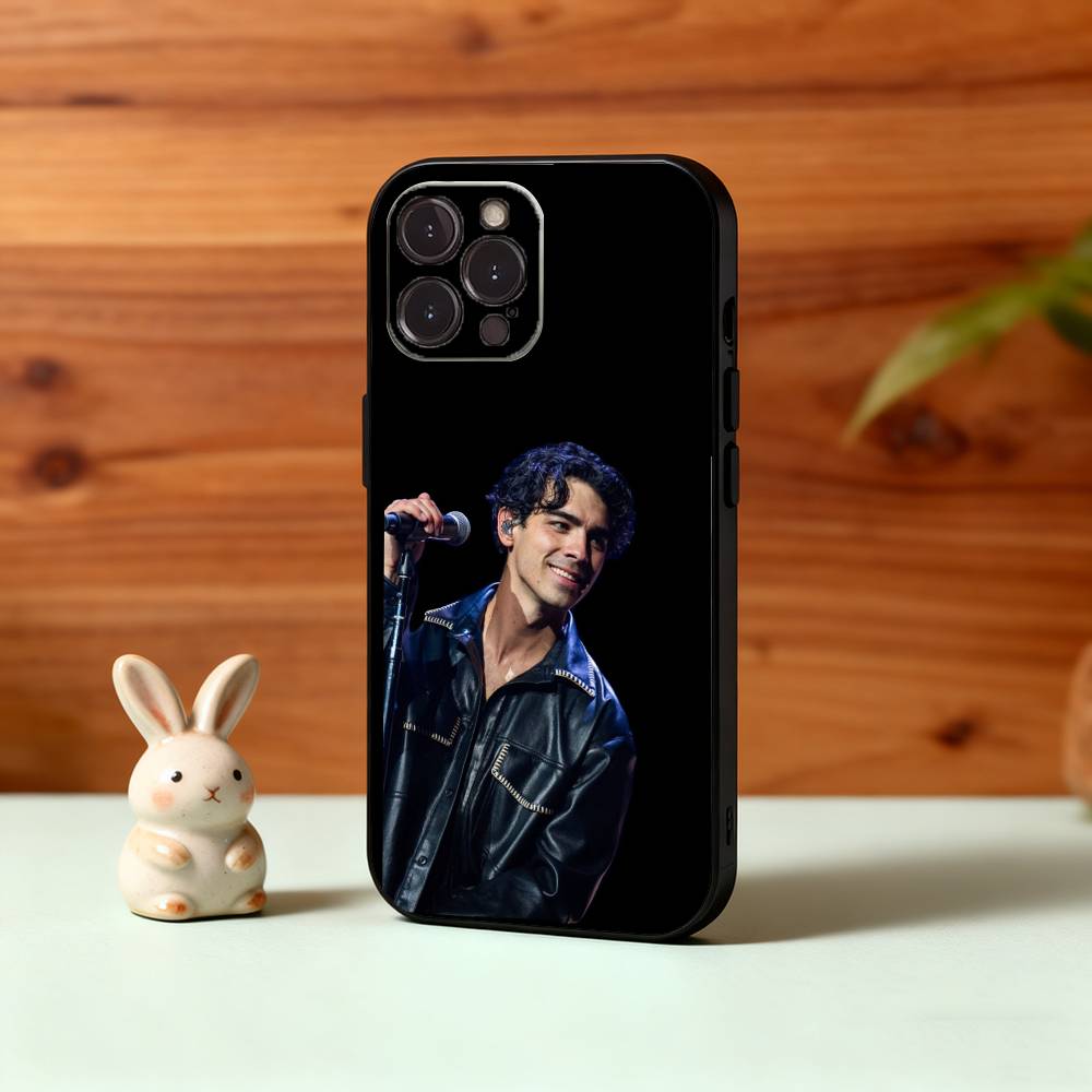 

Joe J-Jonas Singer Phone Case For iPhone17,16,15,14,13,12Plus,Pro Max,XS,5G Soft Silicone Black Cover iPhone16e