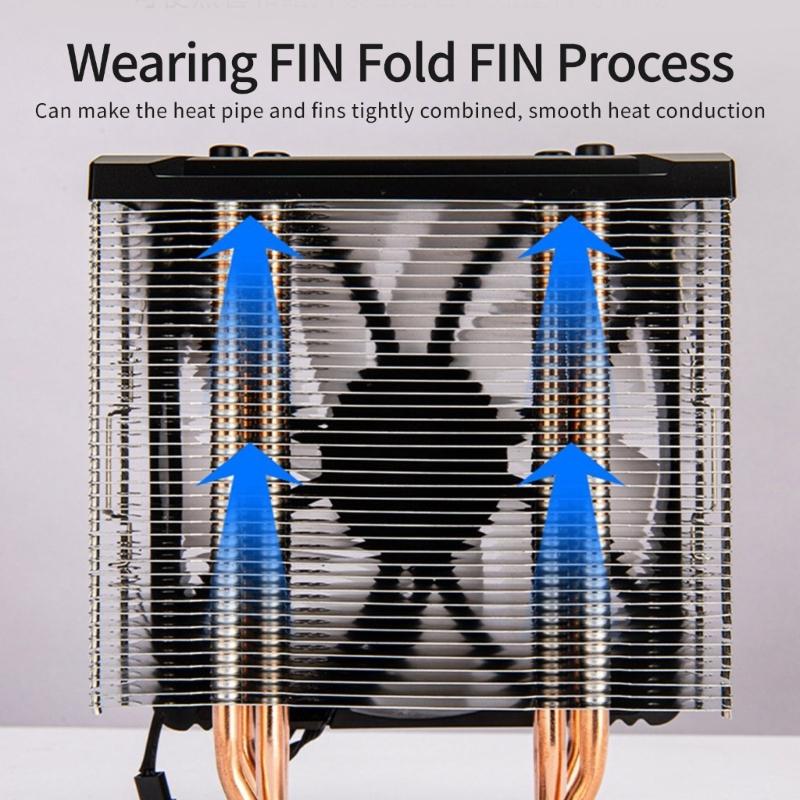 4 Heat Pipe ARGB CPU Air Cooling Fan PWM 4Pin ARGB Cooling Fan For PC Case Computer Hardware Thermal Management