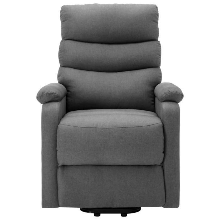VidaXL Fauteuil inclinable Gris clair Tissu 321236