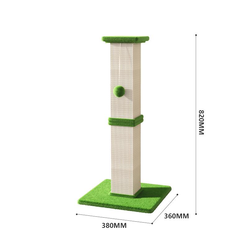 Large Sisal Cat Scratching Post & Tree with Claw Sharpening Toy