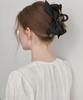 Halden Flat Ribbon Hair Claw Clip (H041_Black)
