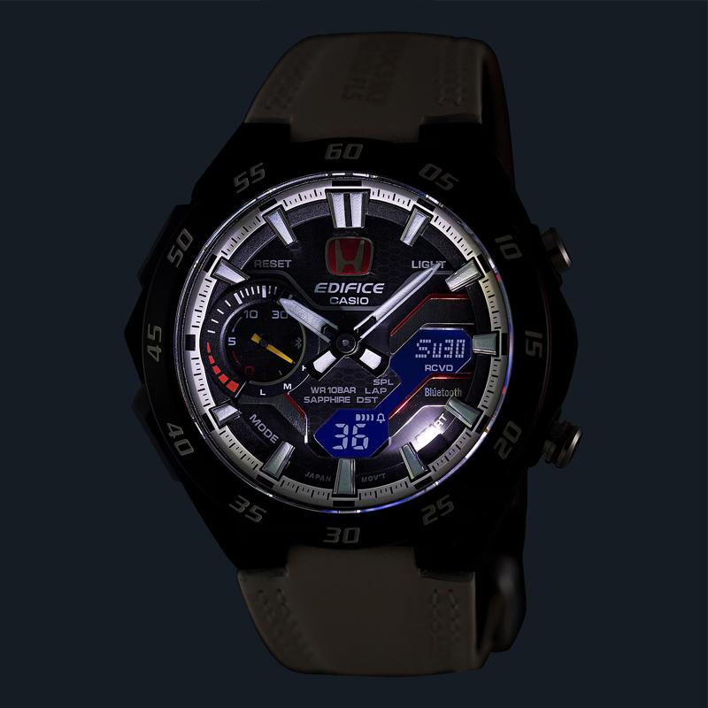Casio Męski zegarek EDIFICE Czarny ECB-2200HTR-1AJR