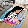 Grand Theft Auto2 Flannel Pattern Square Carpet,Area Rug,Carpet Rug for Living Room Bedroom Sofa Playroom Decor,Non-slip Floor Mat