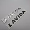 1Pc Rear Trunk Emblem Badge Sticker ABS Plastic Silver and Black for CADDY LAVIDA TIGUAN TIGUANL Logo Decorative