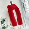 Fashionable and Versatile Fur Long Scarf for Winter Warm Fur Scarf with Fur Collar Imitation Rabbit Fur Fox Fur Ladies Scarf